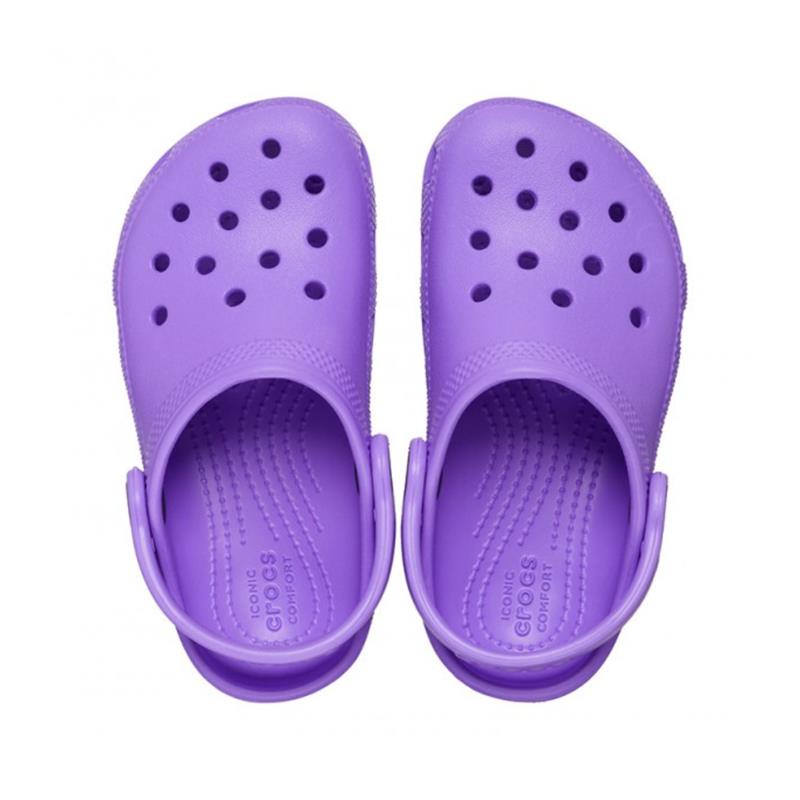 حذاء كروكس كلاسيك كلوج كيه للأطفال للجنسين، بنفسجي