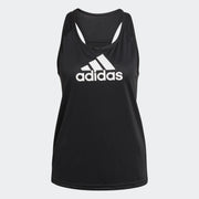 تي شيرت Adidas Training Aeroready 3S Tank Top للنساء البالغات باللون الأسود