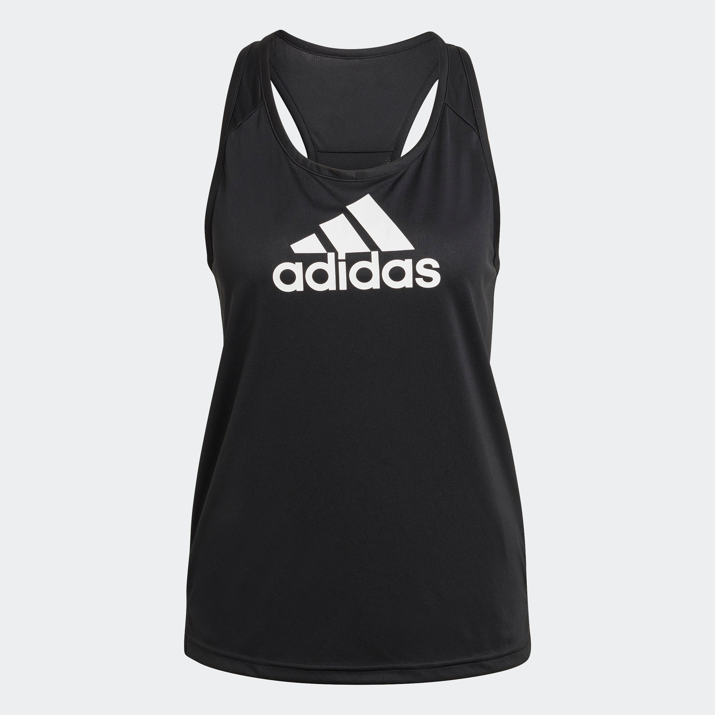 تي شيرت Adidas Training Aeroready 3S Tank Top للنساء البالغات باللون الأسود