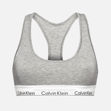 Calvin Klein Unlined Bralette Adultes Femme Soutien-Gorge Gris