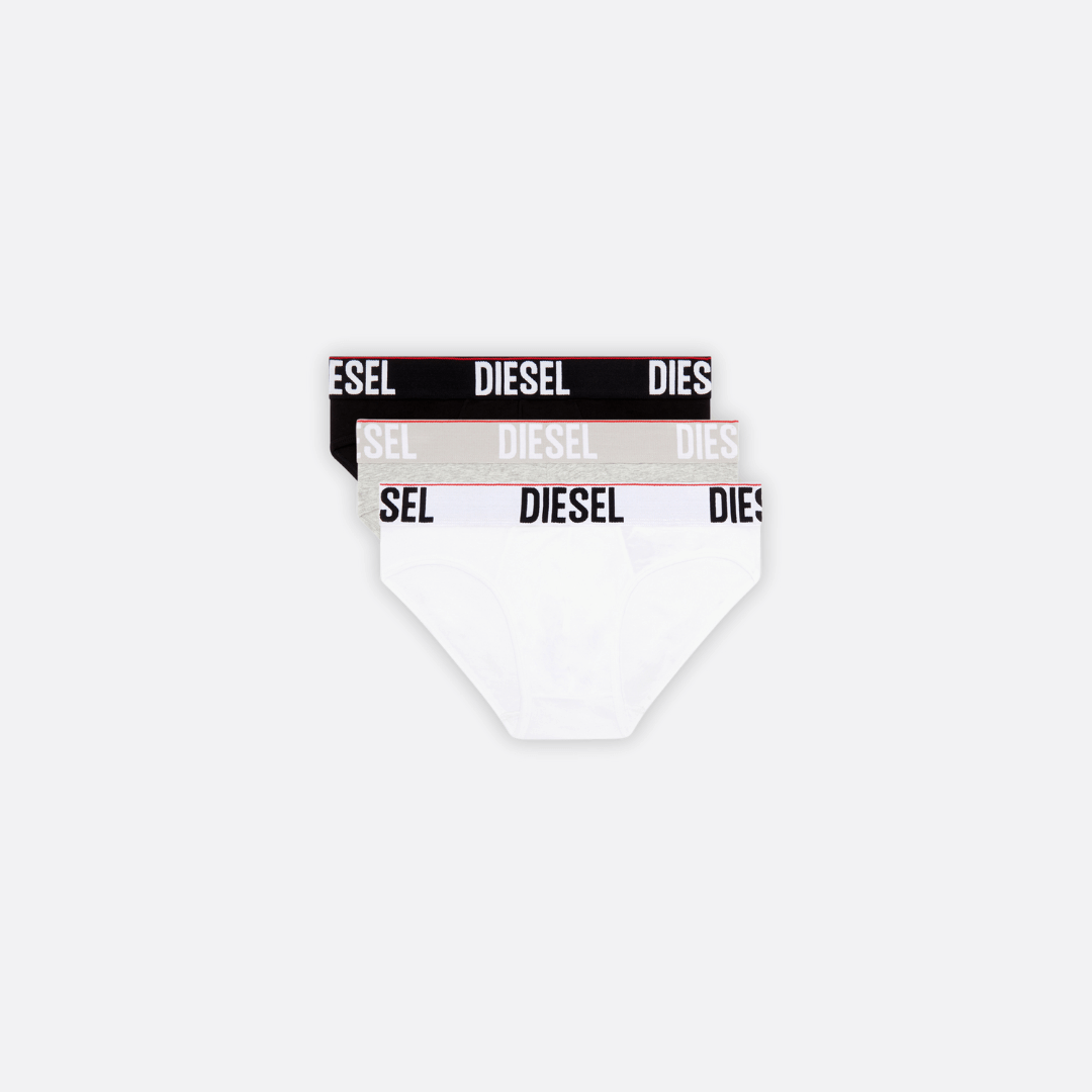 Diesel Umbr-Andrethreepack Adultes Sous-Vêtements Homme Slips Multicolore