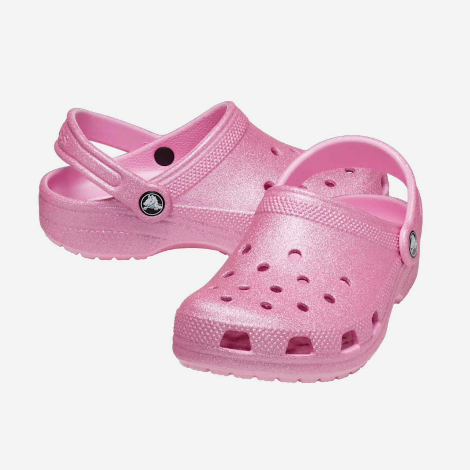 Crocs Classic Glitter Clog K Junior Unisexe Sabots Rose