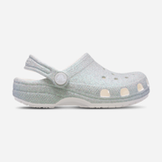 Crocs Classic Iridescent Glitter Cgt Enfants Unisexe Sabots Argent