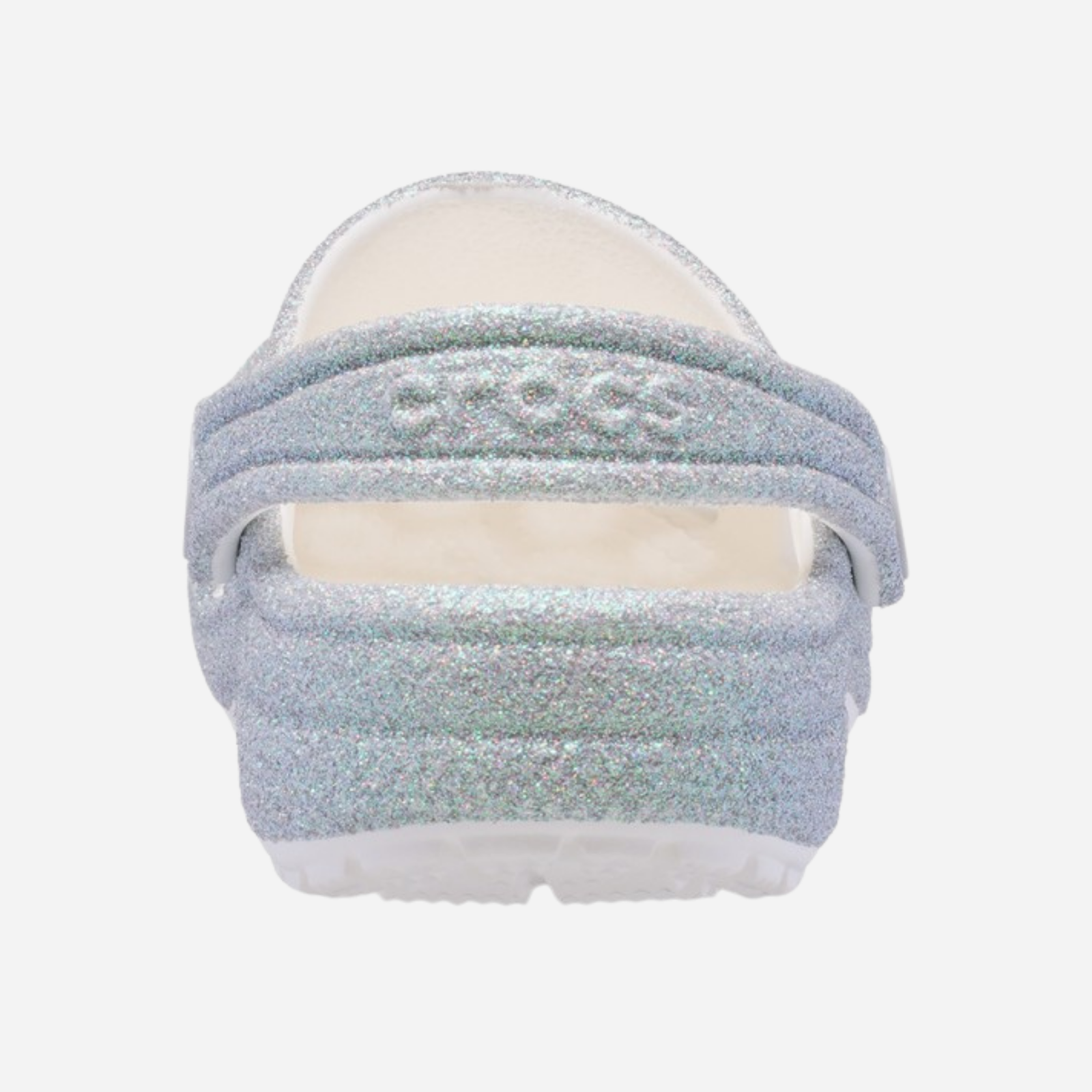 Crocs Classic Iridescent Glitter Cgt Enfants Unisexe Sabots Argent