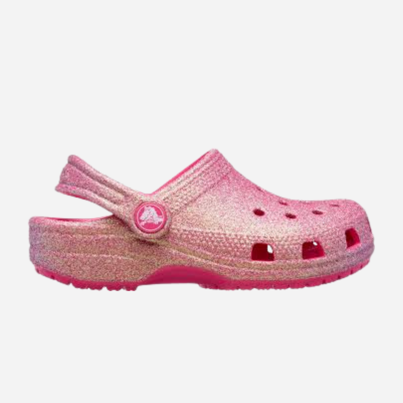 Crocs Classic Iridescent Glitter Cgt Enfants Unisexe Sabots Rose