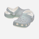 Crocs Classic Iridescent Glitter Cgk Enfants Unisexe Sabots Argent
