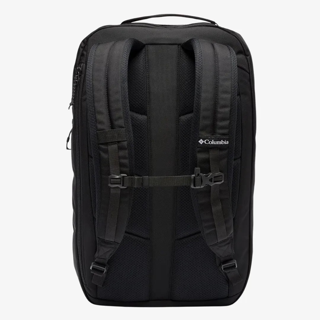 Columbia Landroamer™ Travel Sac À Dos noir avec bretelles matelassées, idéal pour les aventures en montagne et en ville.