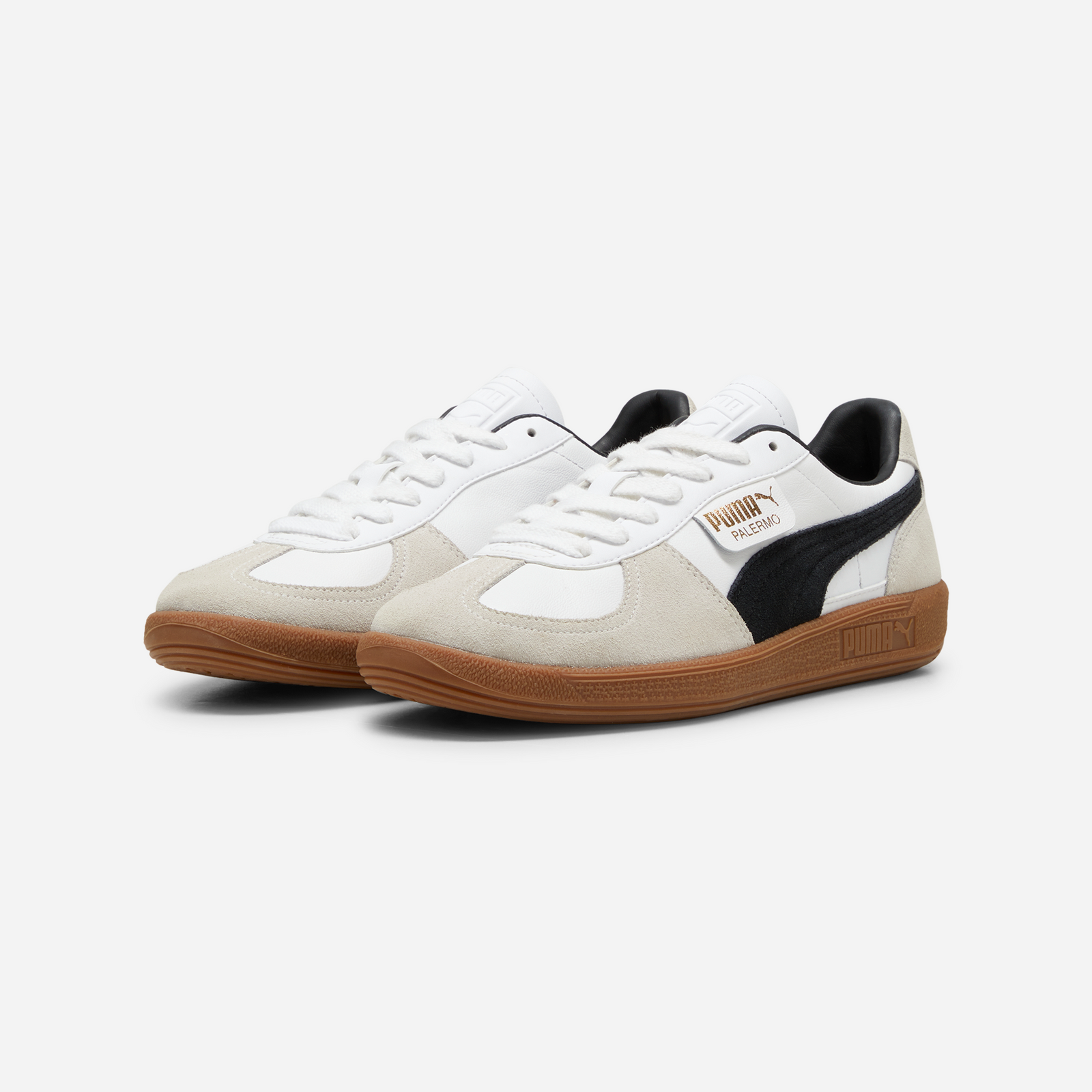 Puma Palermo Lth Adultes Unisexe Baskets Blanc
