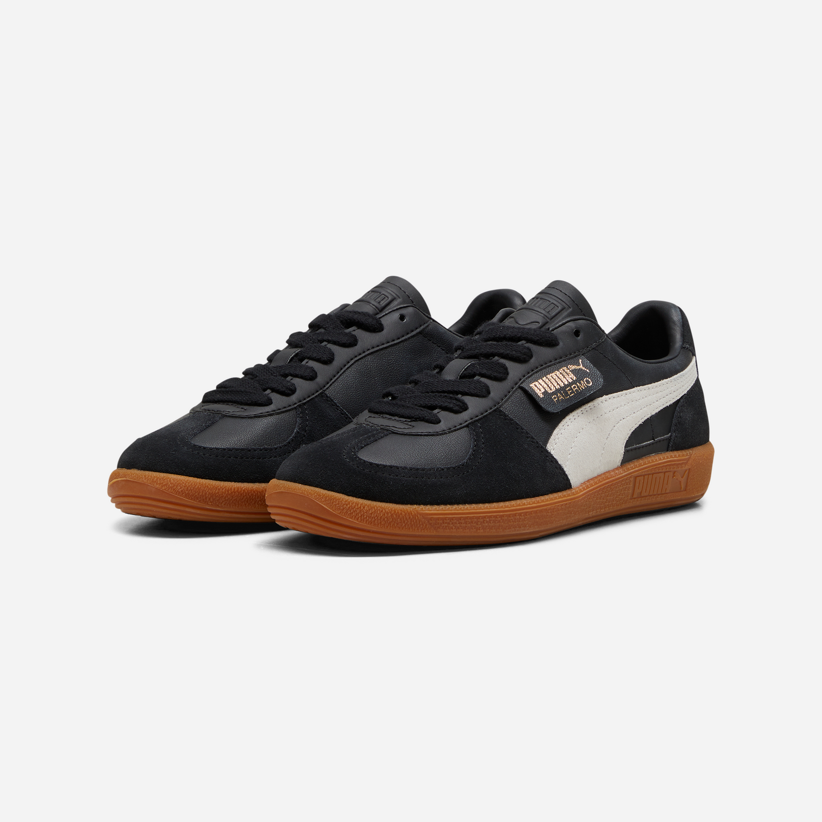Puma Palermo Lth Adultes Unisexe Baskets Noir
