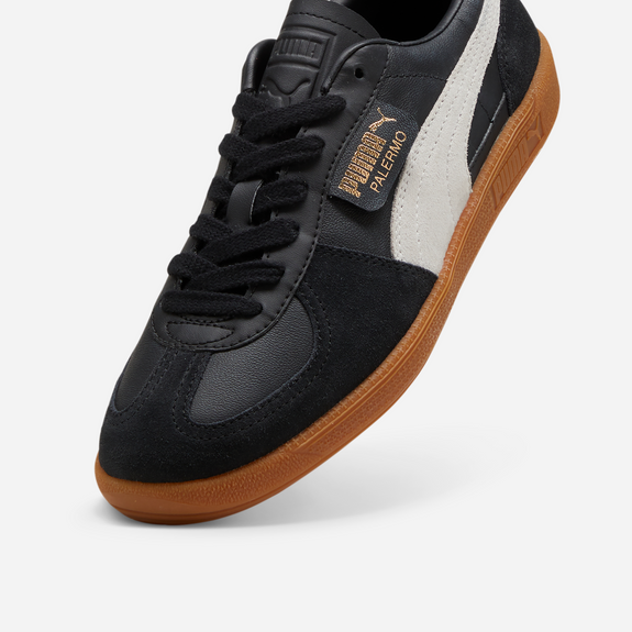 Puma Palermo Lth Adultes Unisexe Baskets Noir
