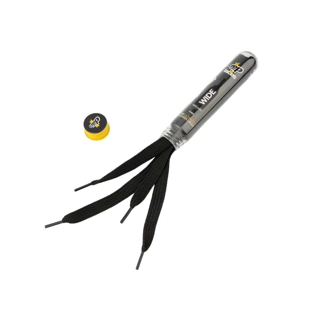Crep Protect Laces - Paire de lacets plats - Noir