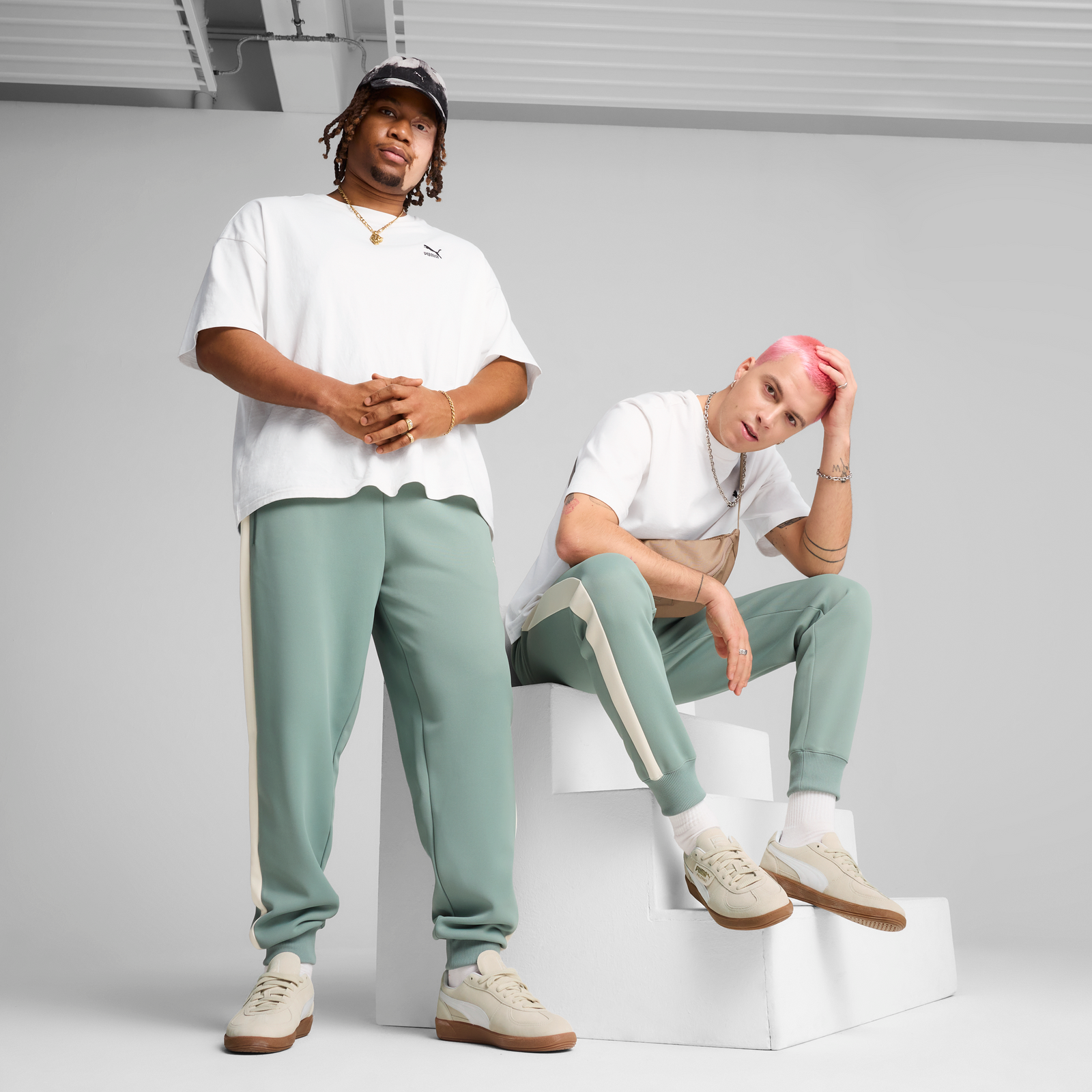 Puma T7 Always On Track Pants Dk Cl Adultes Homme Survêtements Vert