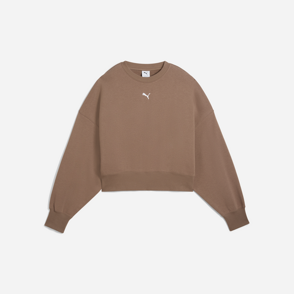 Puma Wardrobe Ess Over-Oversized Crew Tr Adultes Femme Sweatshirts Gris