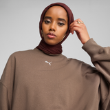 Puma Wardrobe Ess Over-Oversized Crew Tr Adultes Femme Sweatshirts Gris