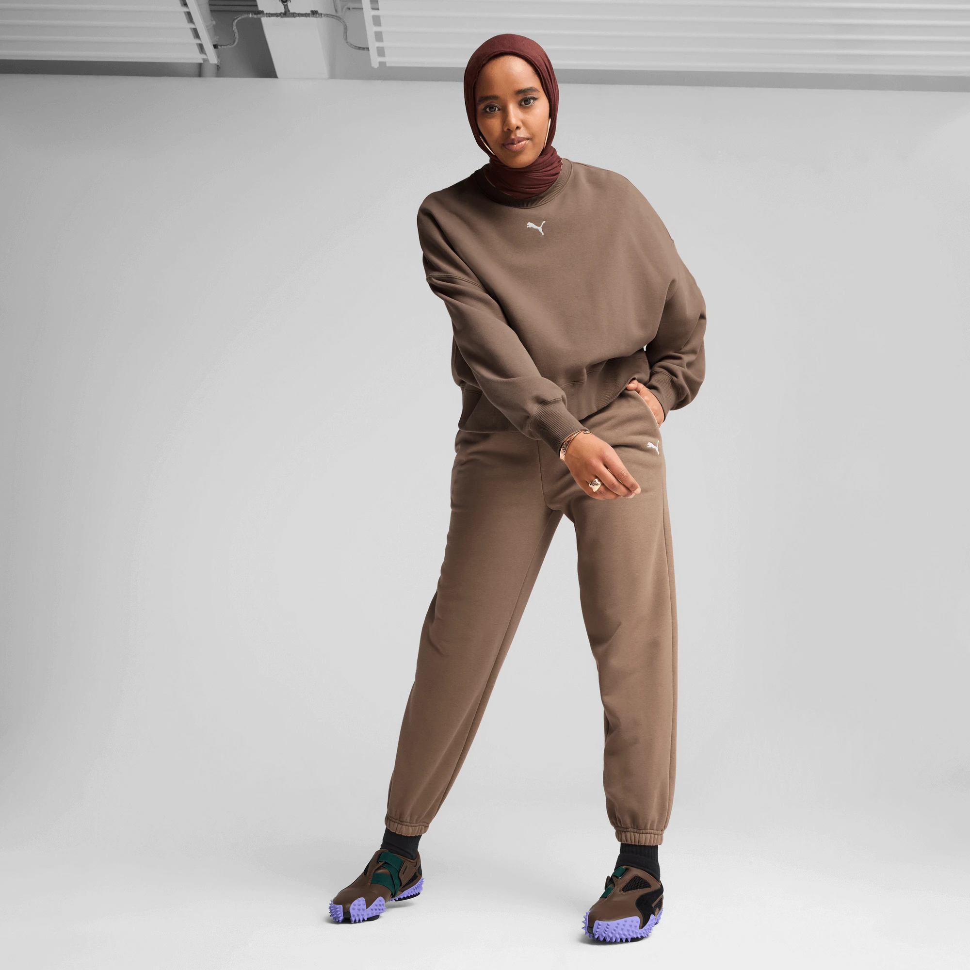 Puma Wardrobe Ess Over-Oversized Crew Sweatshirts by PUMA