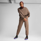 Puma Wardrobe Ess Over-Oversized Crew Tr Adultes Femme Sweatshirts Gris