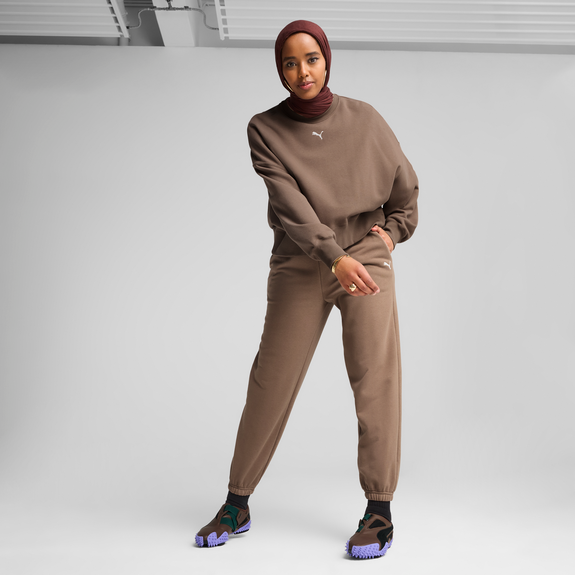 Puma Wardrobe Ess Over-Oversized Crew Tr Adultes Femme Sweatshirts Gris