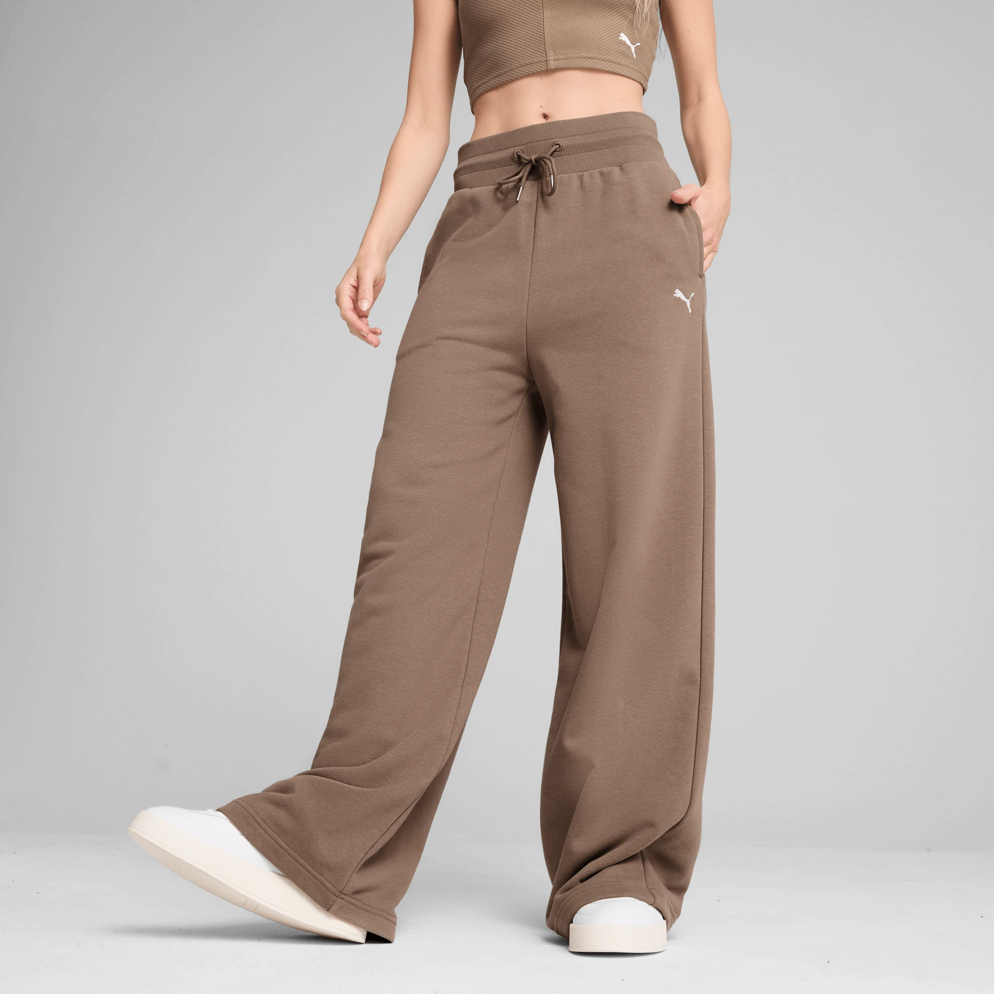 Puma Wardrobe Ess Relaxed Wide Leg Jogging by PUMA