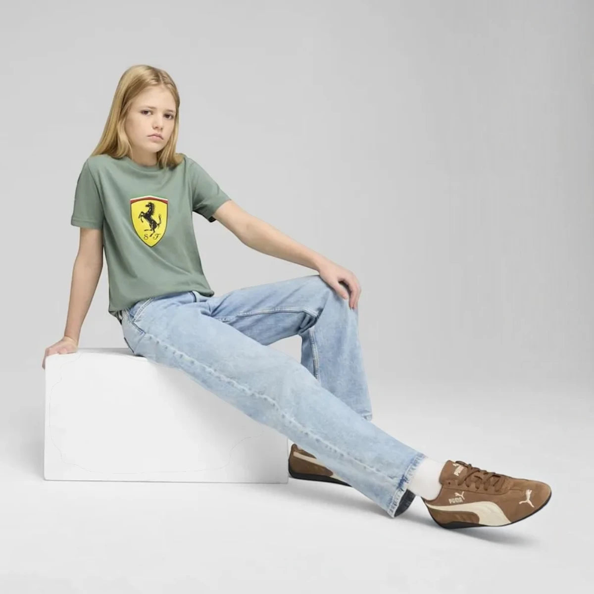 Puma Ferrari Race Colored Big Shield T-Shirts