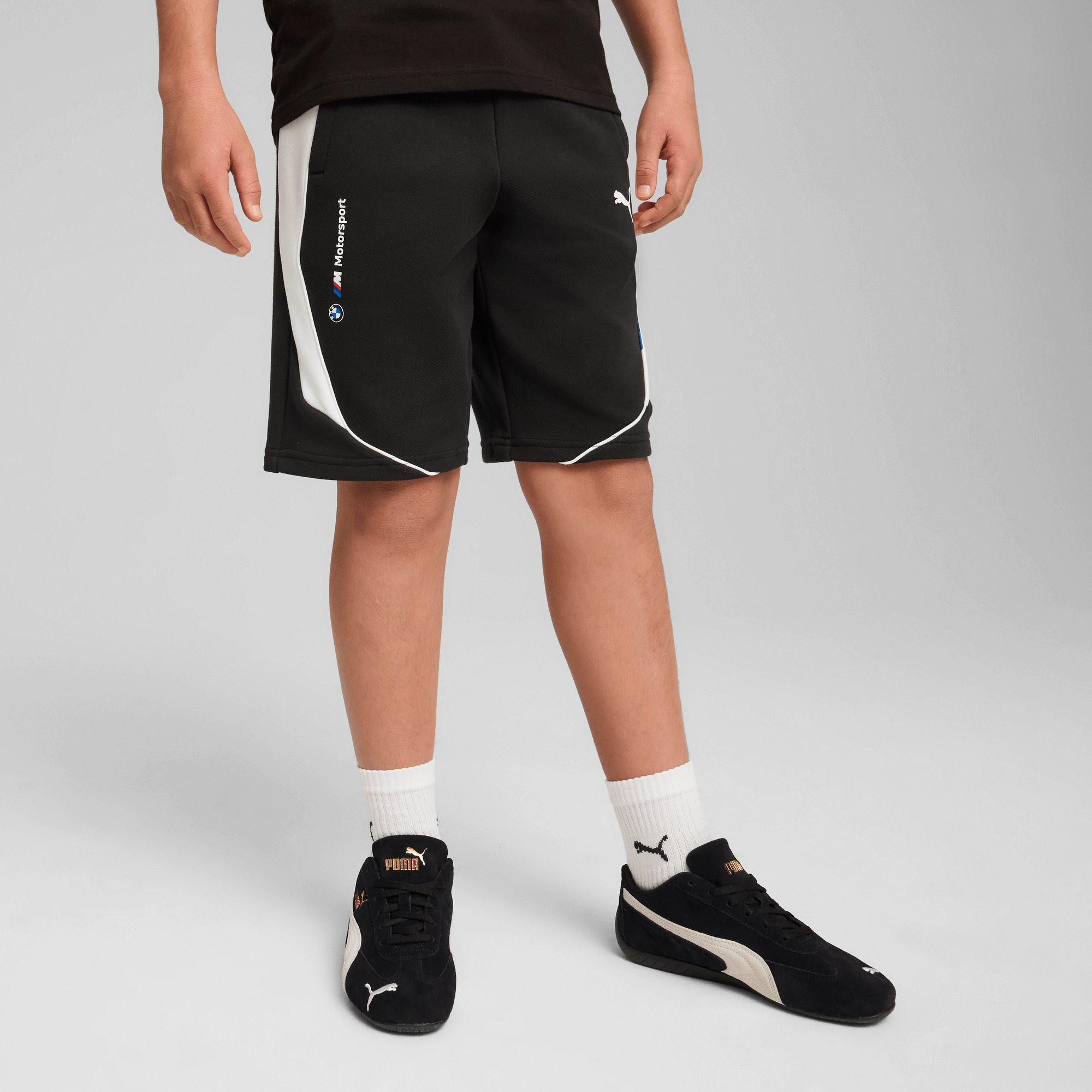 Puma Bmw Mms Kids Sweat Shorts Junior Unisexe Shorts Noir