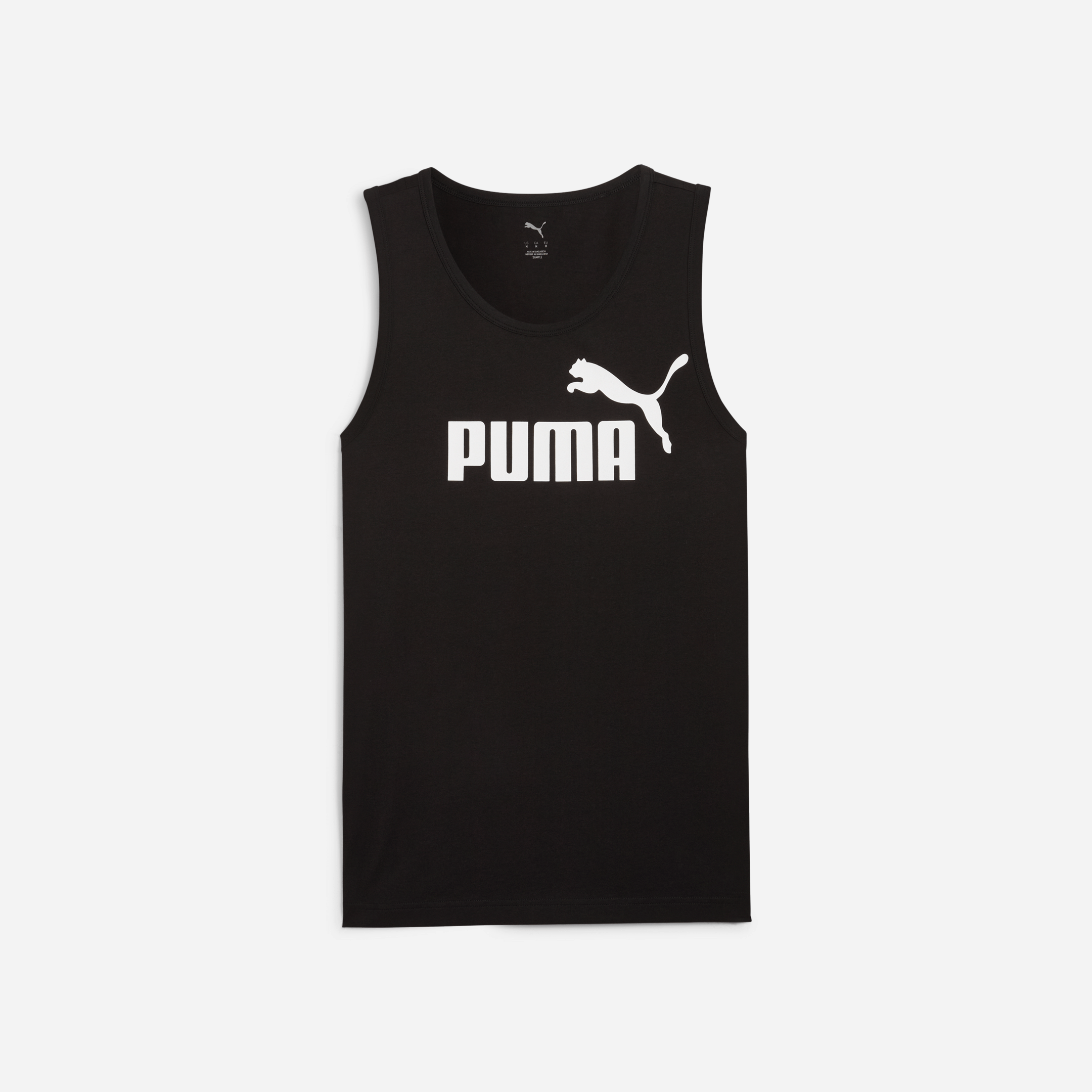 قميص رجالي بدون أكمام بشعار Puma Ess No. 1 للبالغين، أسود