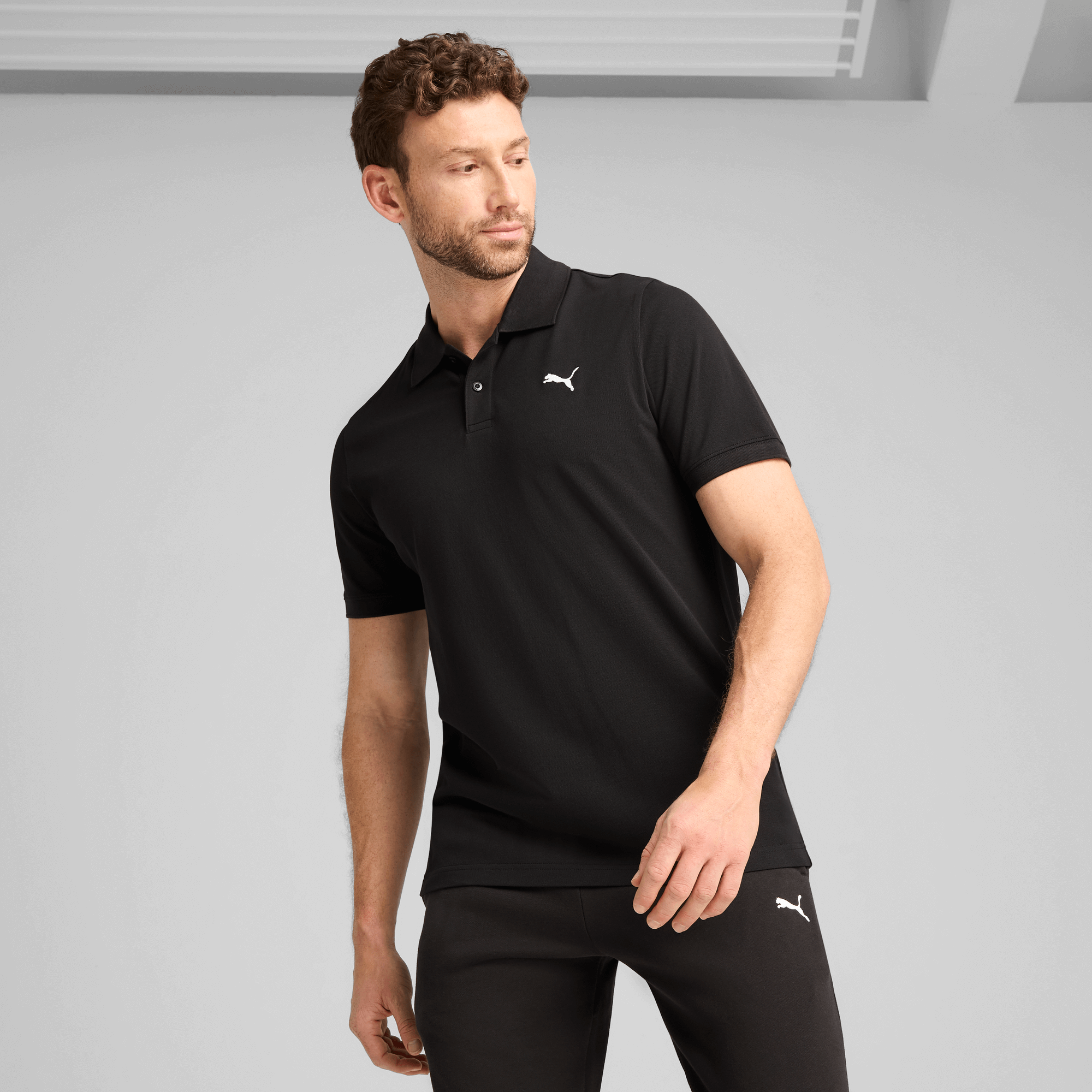 Puma Ess Pique Polo Adultes Homme Polo Noir