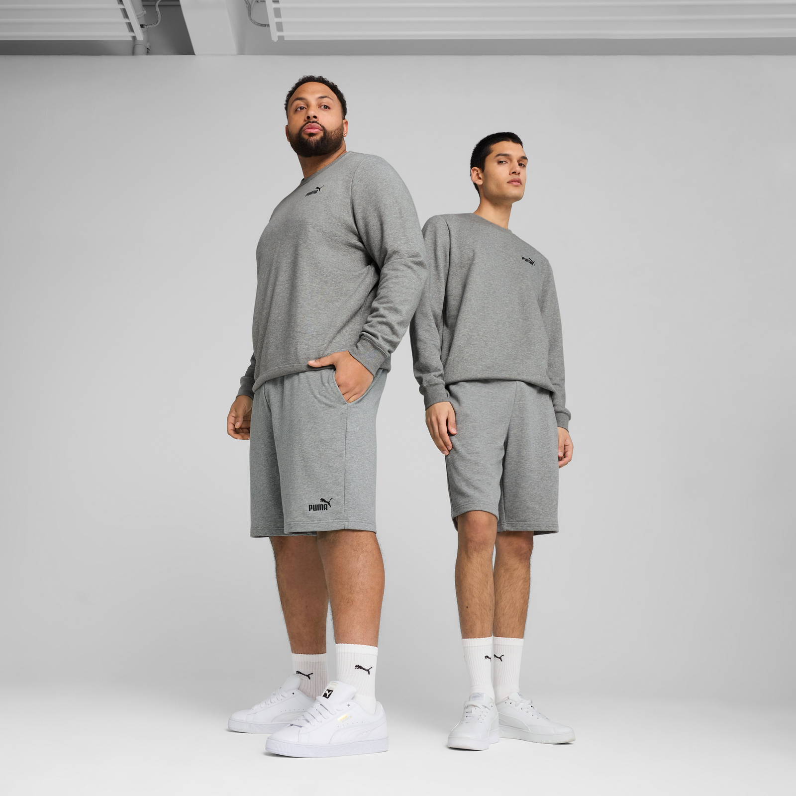 Puma Ess No. 1 Logo Shorts 10" Adultes Homme Shorts Gris
