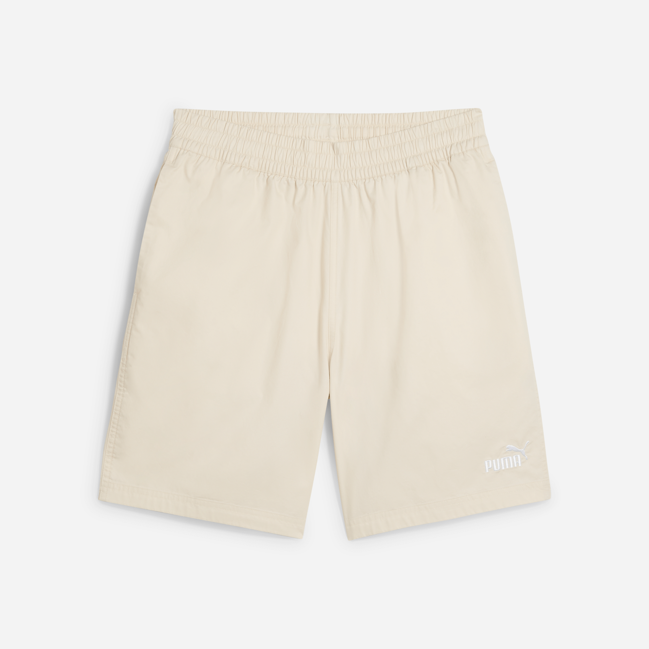 شورت تشينو بشعار Puma Ess No. 1 بطول 8 بوصات للرجال البالغين، لون أبيض مائل للصفرة