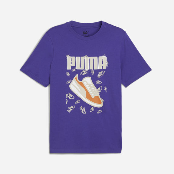 Puma Graphics Sneaker T-Shirt Adultes Homme Bleu