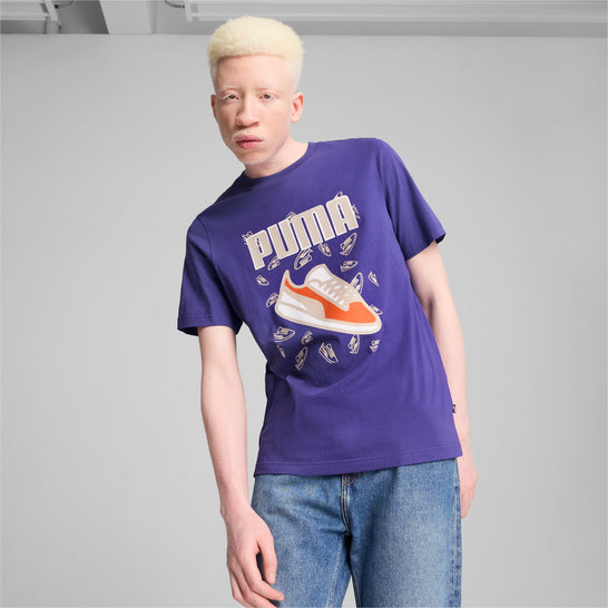 Puma Graphics Sneaker T-Shirt Adultes Homme Bleu