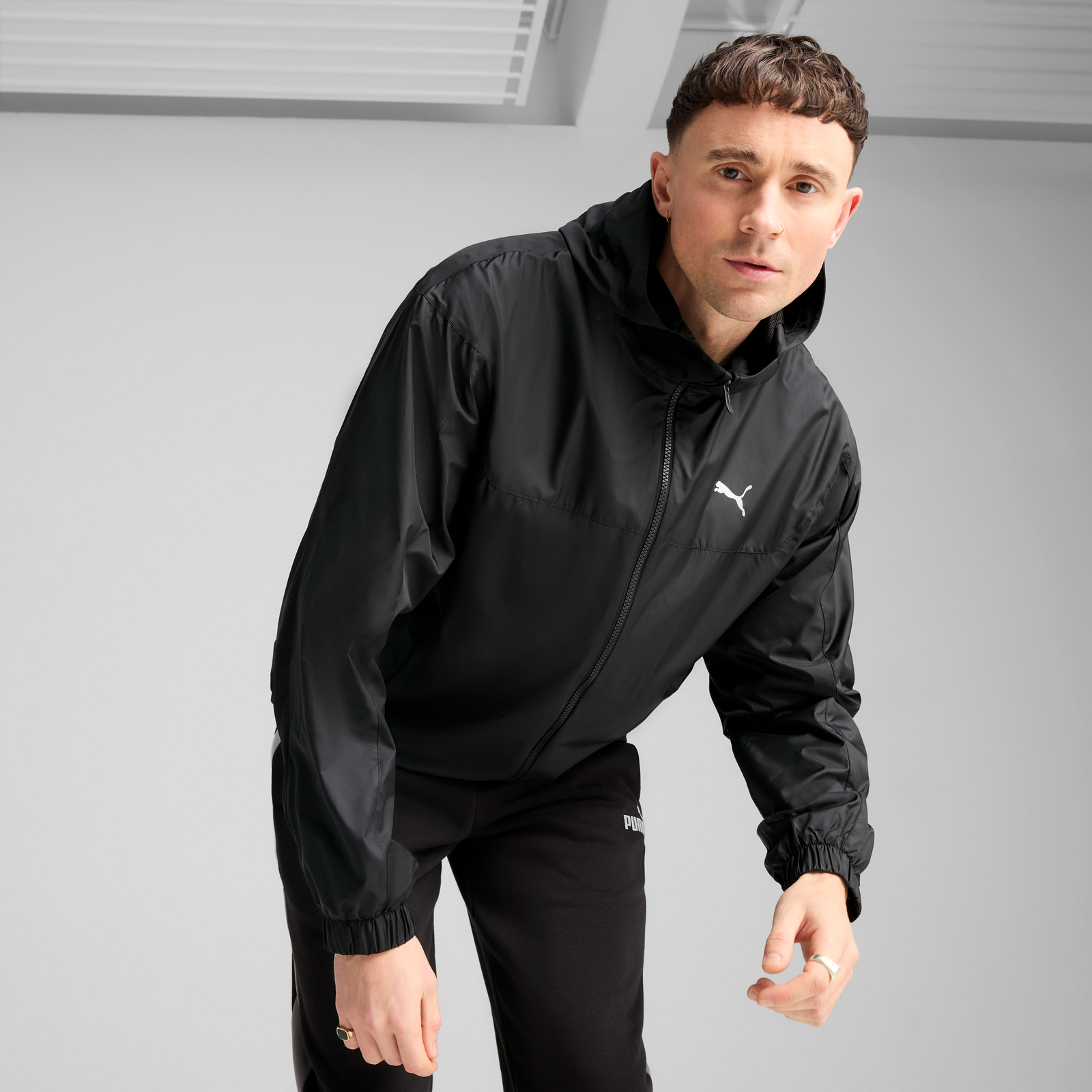 Puma Relaxed Windbreaker Adultes Homme Vestes Noir
