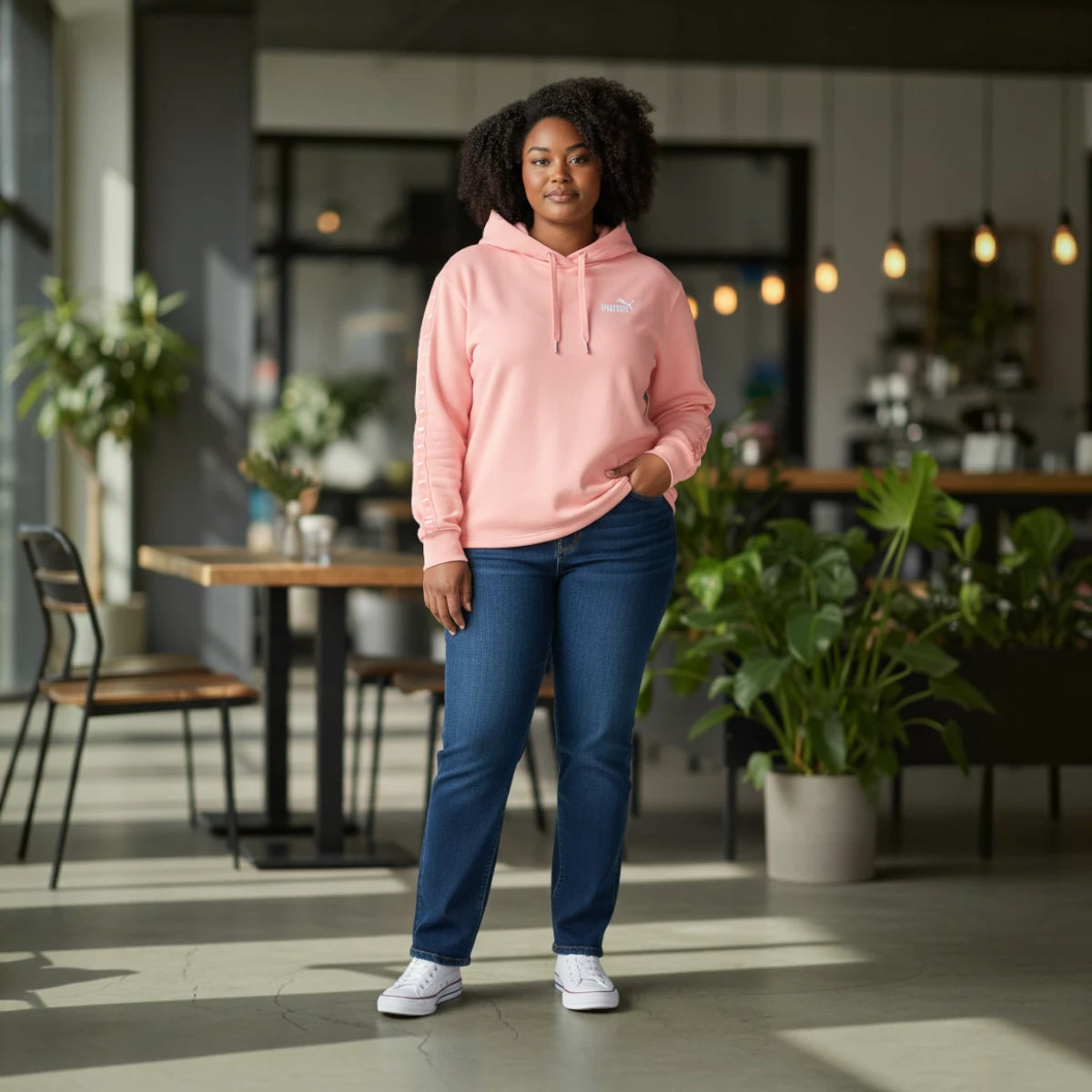 Puma ESS Tape Comfort Crop Sweat à capuche
