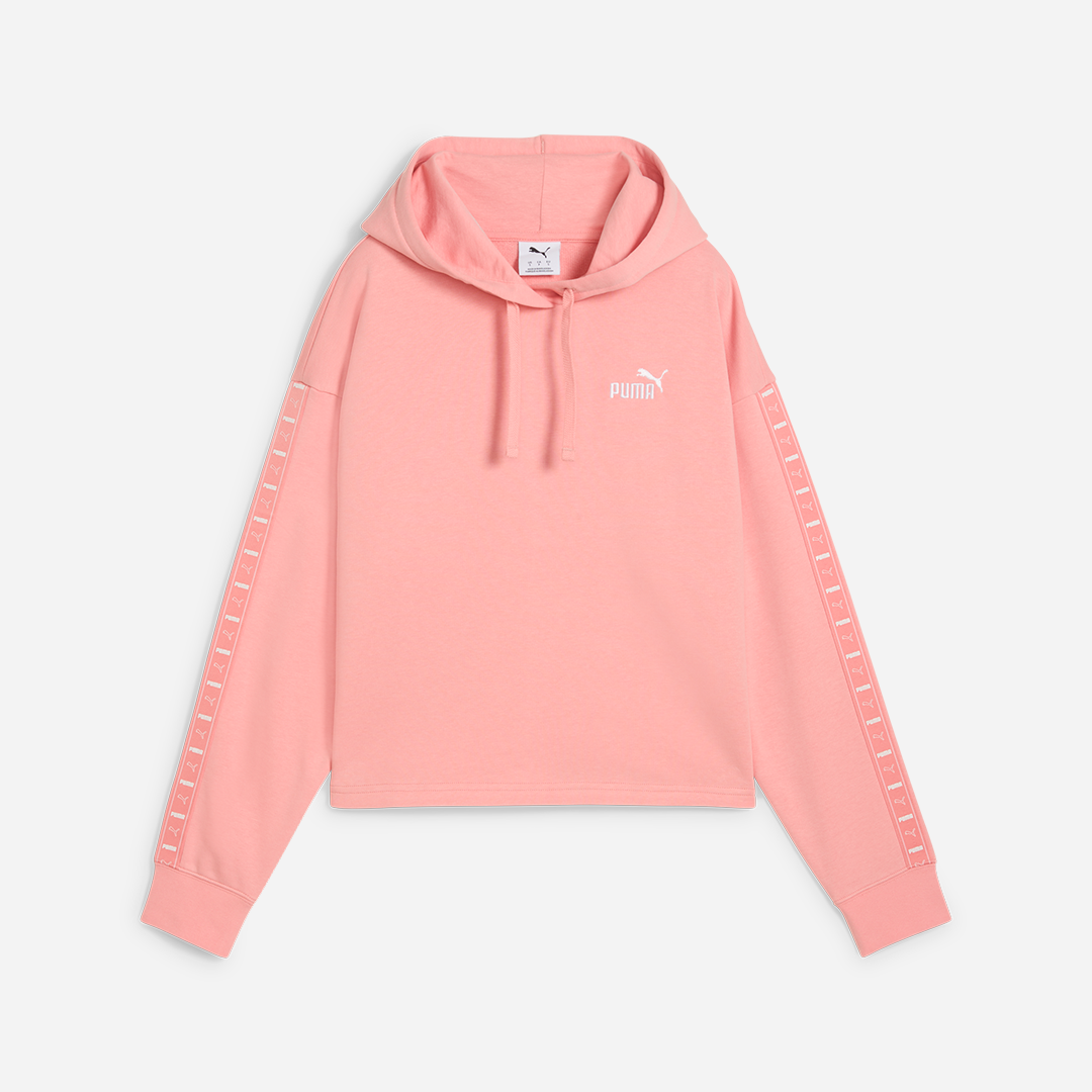 Puma Ess Tape Comfort Crop Hoodie Tr Adultes Femme Hoodies Rose