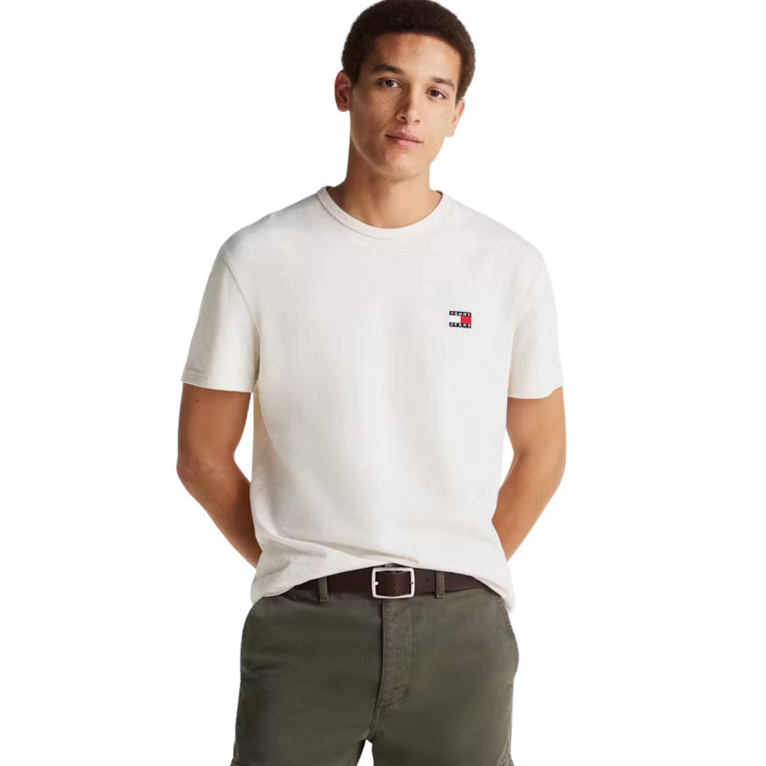 Tommy Jeans Regular Badge T-Shirt Beige