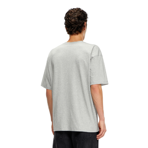 Diesel T-Boxt-Div Adultes T-Shirt Homme Manches Courtes Gris