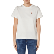 Diesel T-Regs-P10 Adultes T-Shirt Femme Manches Courtes Blanc