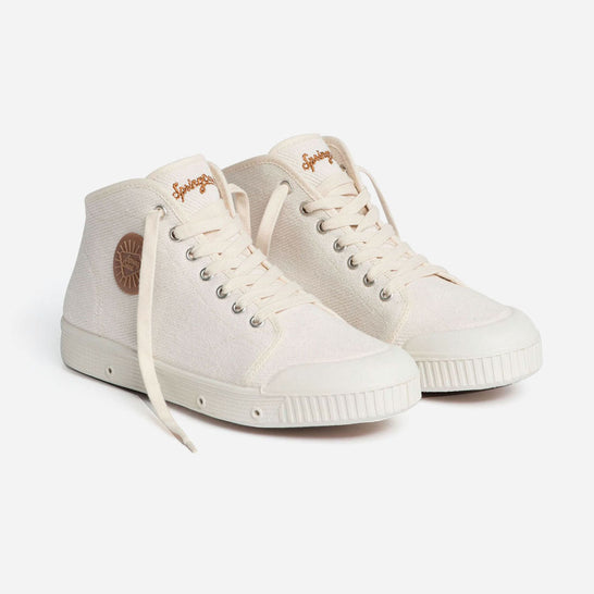 Spring Court  Canvas Baskets Adultes Homme Blanc