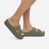 Cacatoès CAIPIRINHA CLASSIC DARK KAKI Slides Femmes