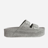 Cacatoès CAIPIRINHA GLITTER COOL GREY Slides Femmes