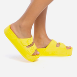 Cacatoès CAIPIRINHA LISO YELLOW FLUO Slides Femmes