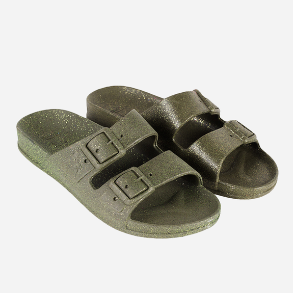 Cacatoès CARIOCA DARK KAKI Slides Femmes