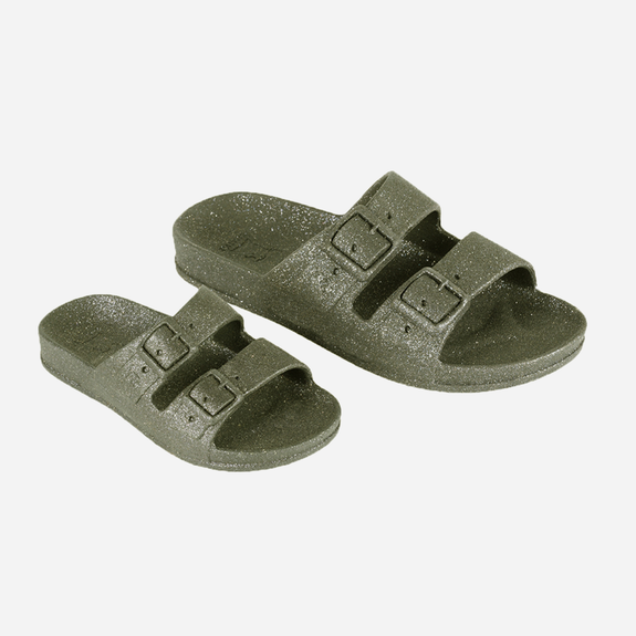 Cacatoès CARIOCA DARK KAKI Slides Femmes