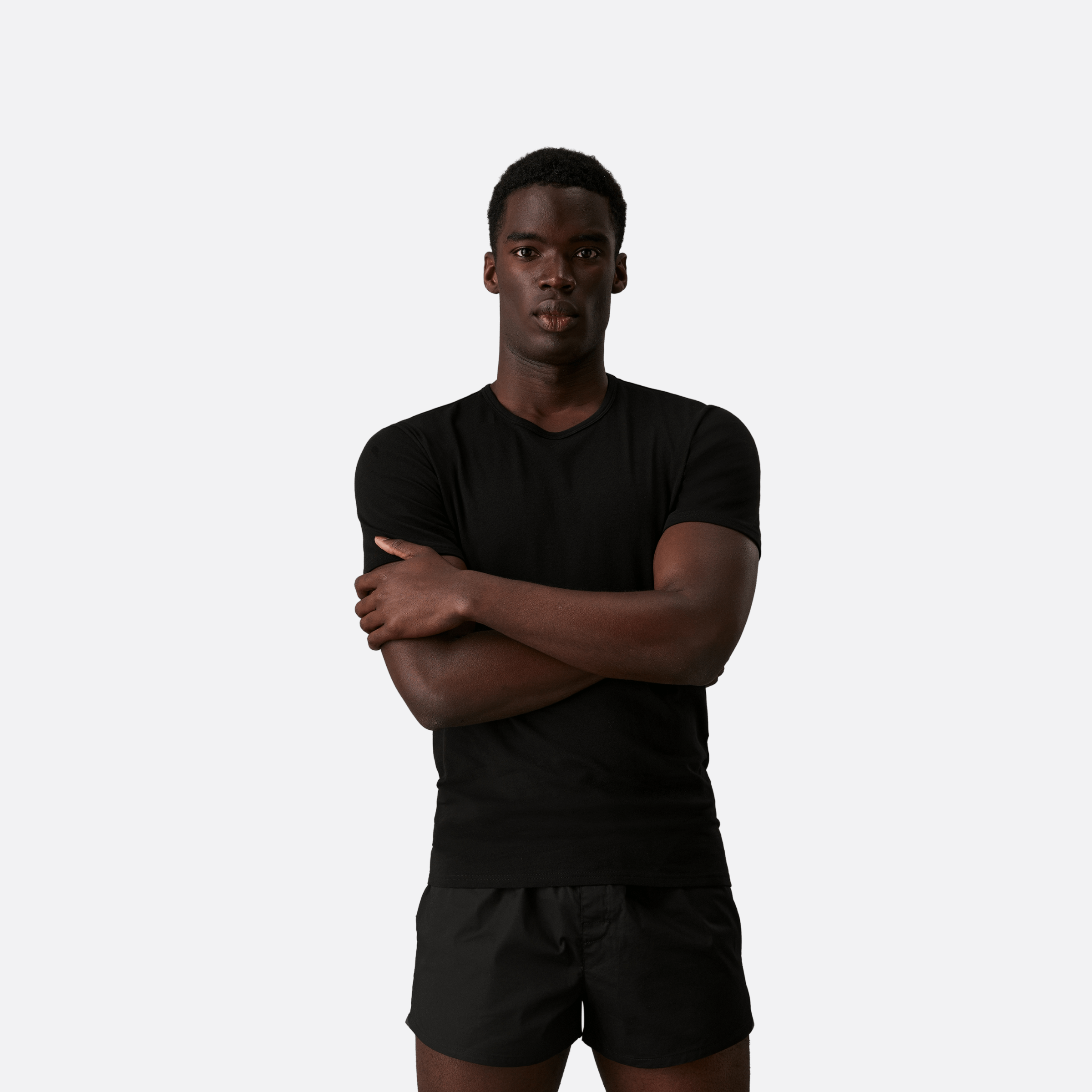 Calvin Klein 2P S/S Crew Neck Adultes Homme T-Shirts Noir