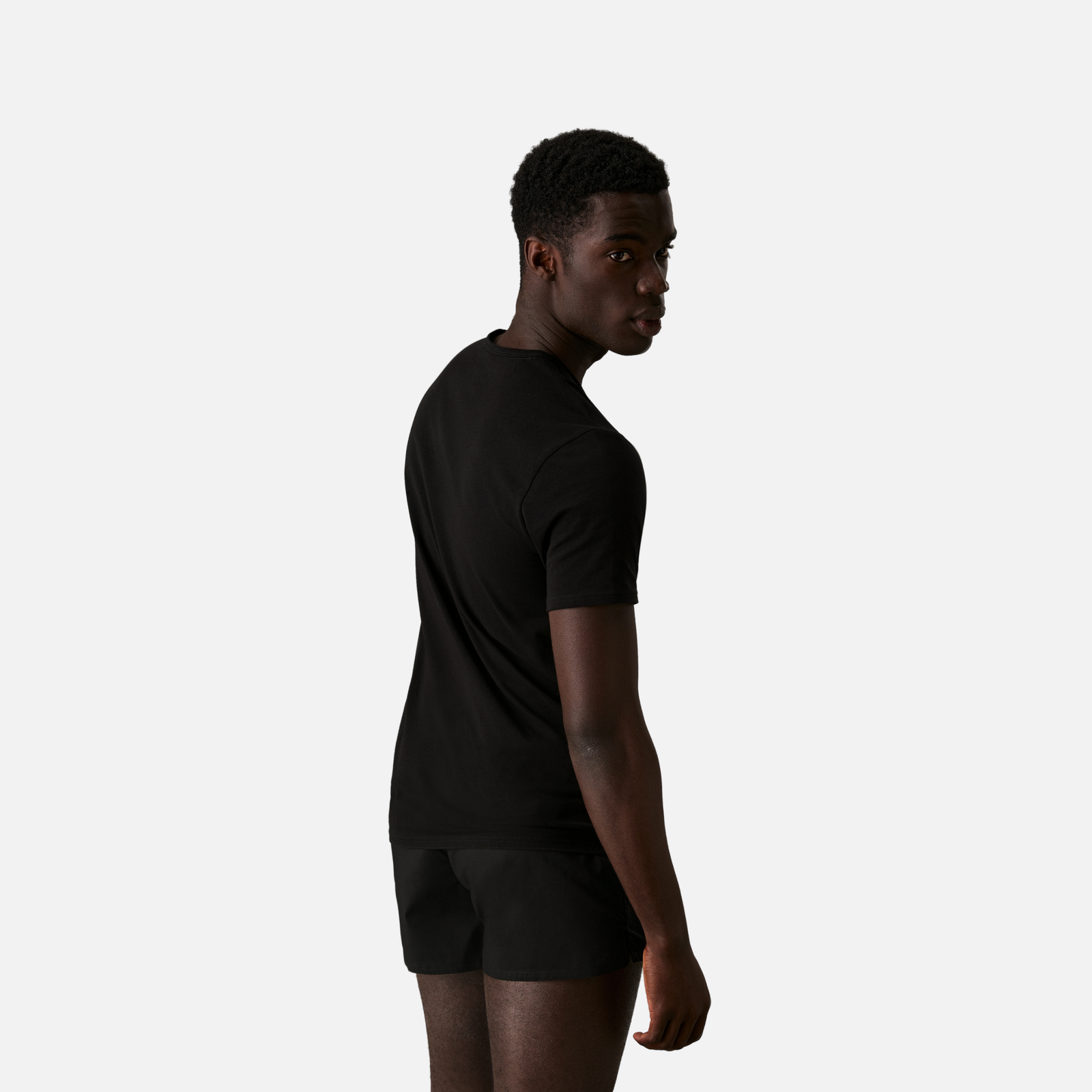 Calvin Klein 2P S/S Crew Neck Adultes Homme T-Shirts Noir