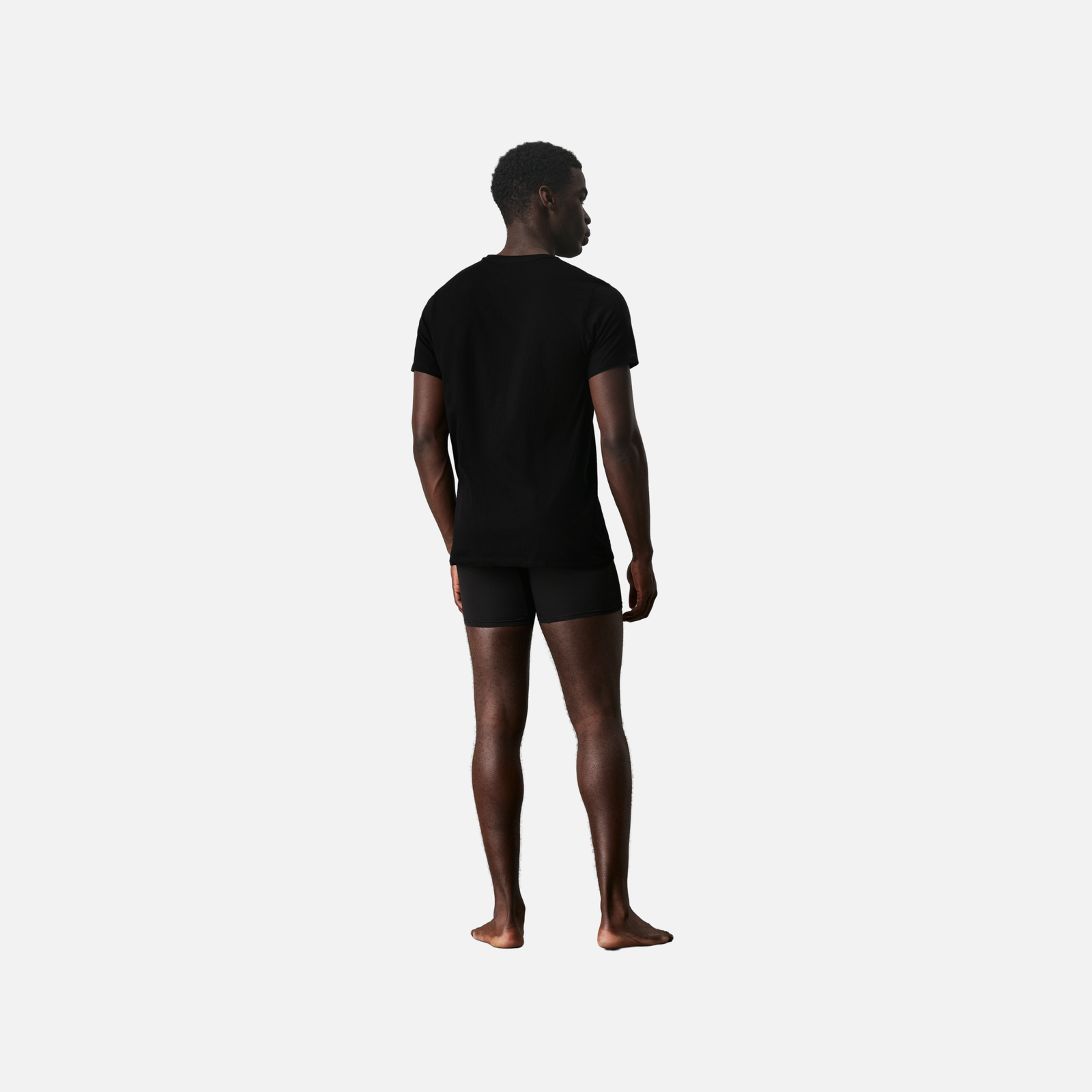Calvin Klein S/S Crew Neck 3Pk Adultes Homme T-Shirts Noir