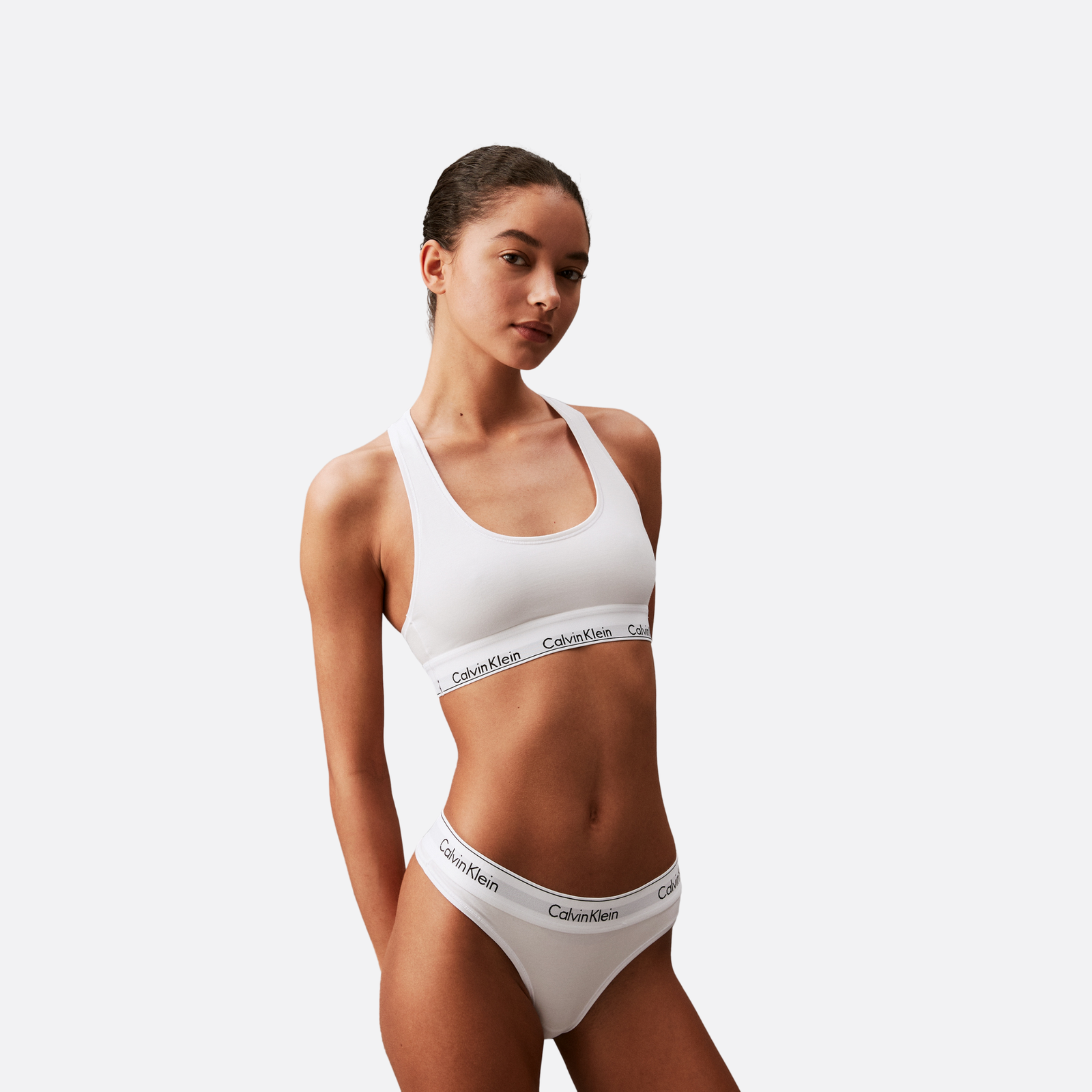 Calvin Klein Unlined Bralette Adultes Femme Soutien-Gorge Blanc