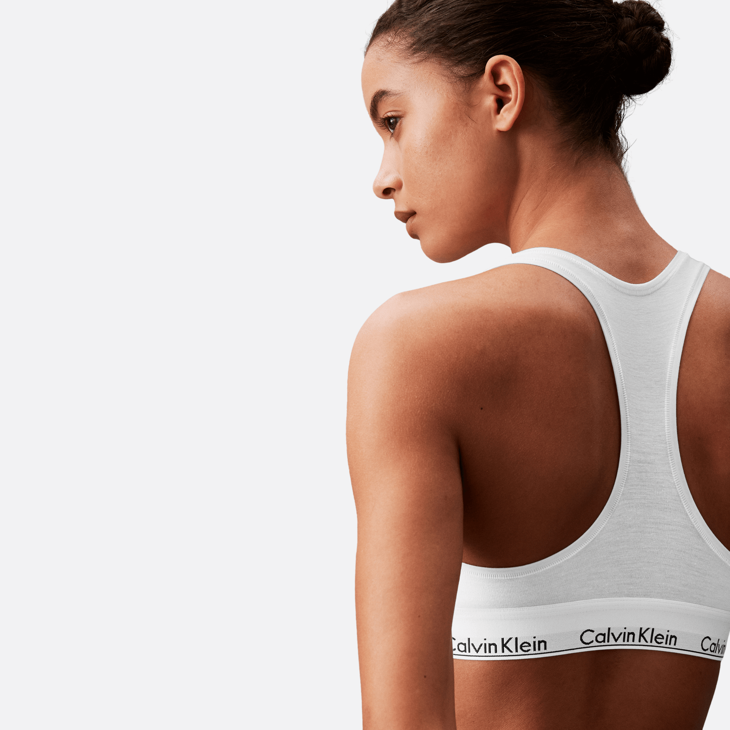 Calvin Klein Unlined Bralette Adultes Femme Soutien-Gorge Gris