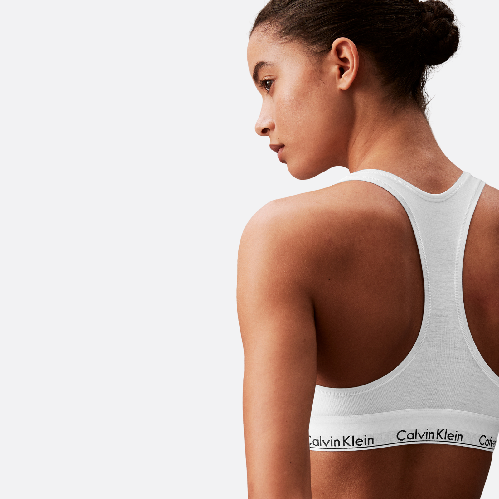 Calvin Klein Unlined Bralette Adultes Femme Soutien-Gorge Blanc