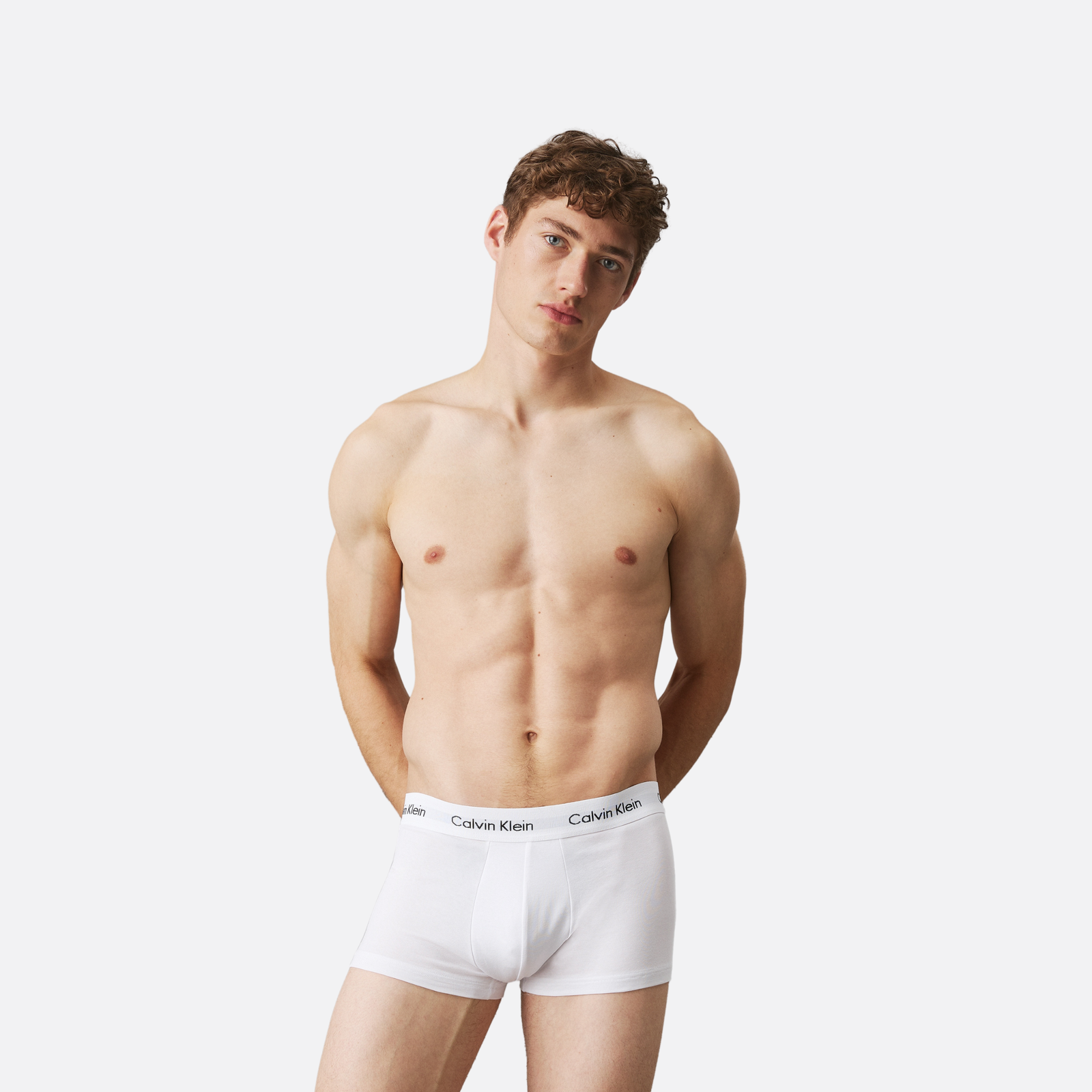 Calvin Klein Low Rise Trunk 3Pk Adultes Homme Boxers Blanc