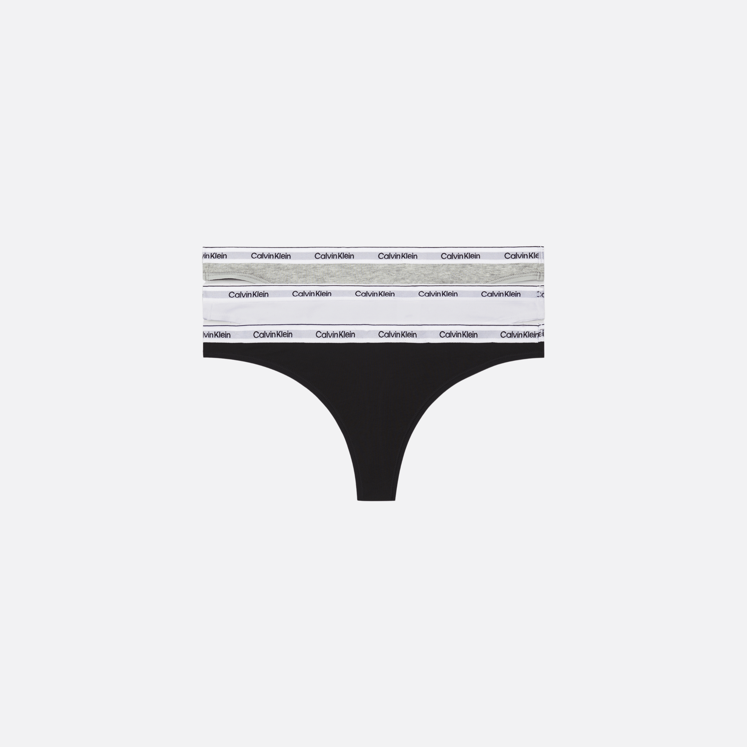 Calvin Klein Thong 3Pk Adultes Femme Sous-vêtements Polychrome